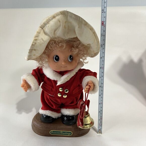 TELCO Christmas Small Fry Motionette Musical Animated Girl With Bell UNTESTED - Picture 8 of 11